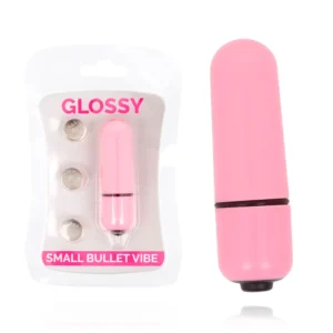 Glossy Small Bullet Vibe Pink - Compact Waterproof Vibrating Device