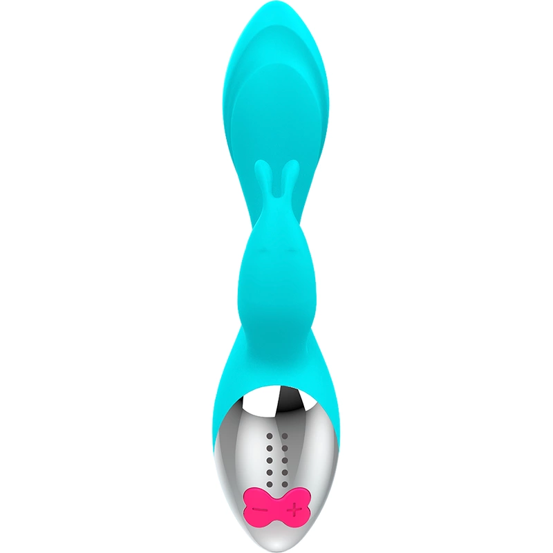 HAPPY LOKY Miki Rabbit Turquoise Dual-Motor Intimate System 19.5cm