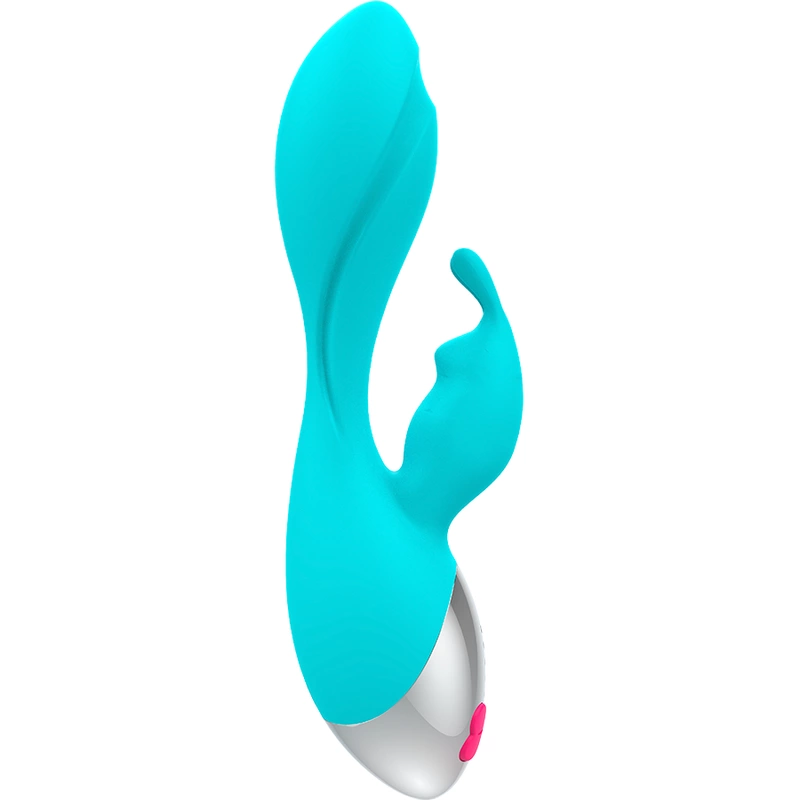 HAPPY LOKY Miki Rabbit Turquoise Dual-Motor Intimate System 19.5cm