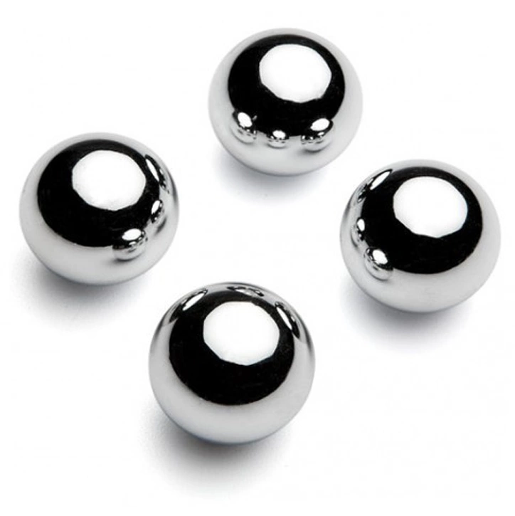 Metal Hard Magnetic Steel Balls 10mm - Set of 2 Precision Spheres