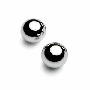 Metal Hard Magnetic Steel Balls 10mm - Set of 2 Precision Spheres