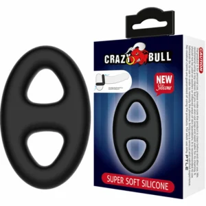Crazy Bull Super Soft Double Silicone Support Ring 1.9 cm Black