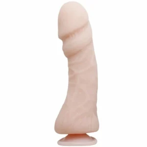 Baile Natural 23.5 cm TPR Anatomical Model with Suction Base, Beige