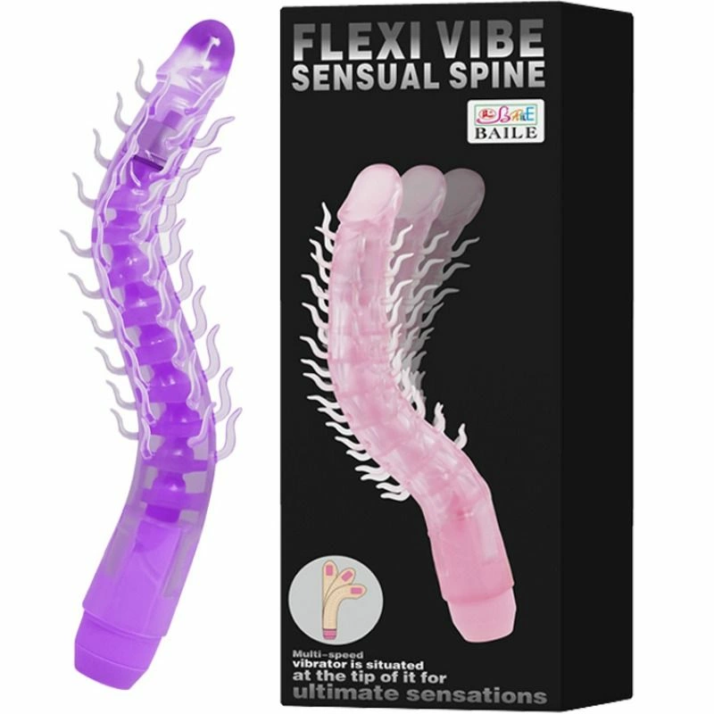 Baile Flexi Vibe Sensual Spine Bendable Vibrator Lilac 23.5 cm