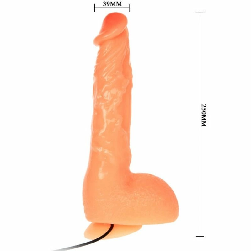 Baile Vibrating Intimate Machine with Remote & Suction Cup, Skin Tone, 22 cm