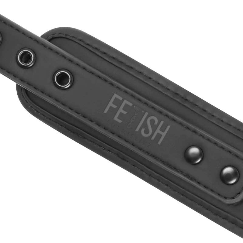 Fetish Submissive Vegan Leather Restraint Set with Neoprene Lining