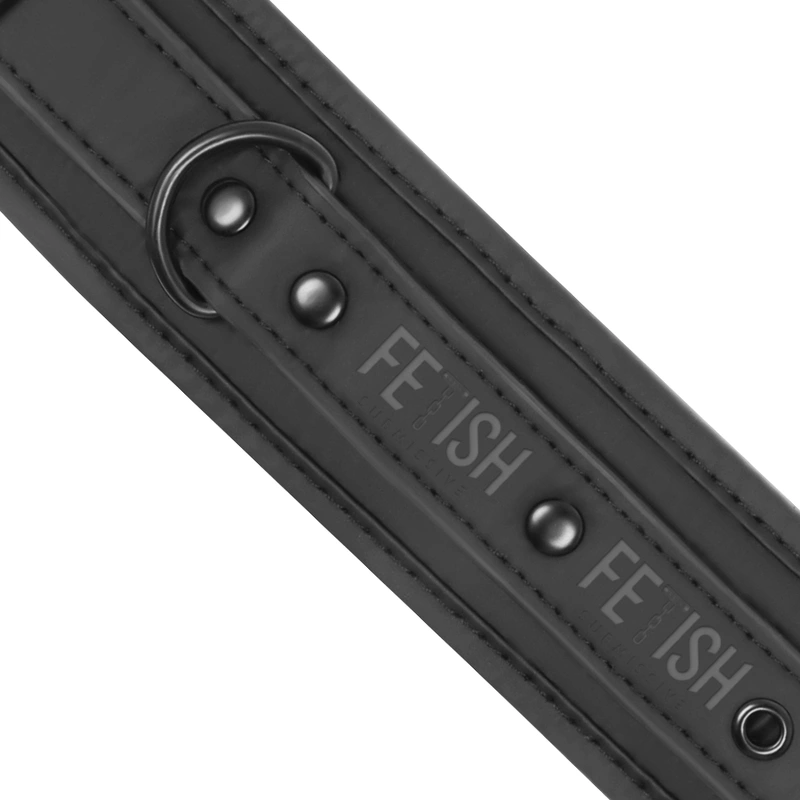 Fetish Submissive Vegan Leather Restraint Set with Neoprene Lining