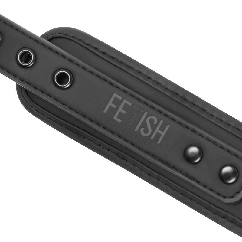 Fetish Submissive Neoprene Collar with Nickel-Free Chain & Leash