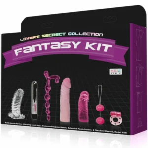 Baile Lovers Secret Collection Fantasy Kit 7-Piece Set TPR Silver
