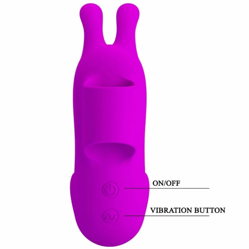 Pretty Love Smart Rechargeable Finger Device with Dual Stimulating Ears