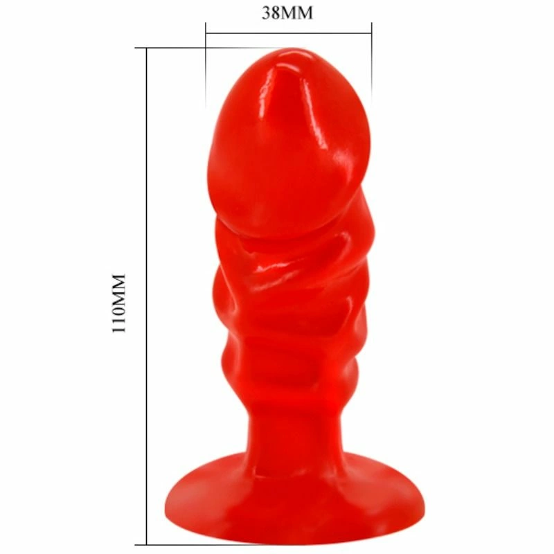 „Baile Unisex Plug Model Red Suction Cup“ Lankstus anatominis dizainas
