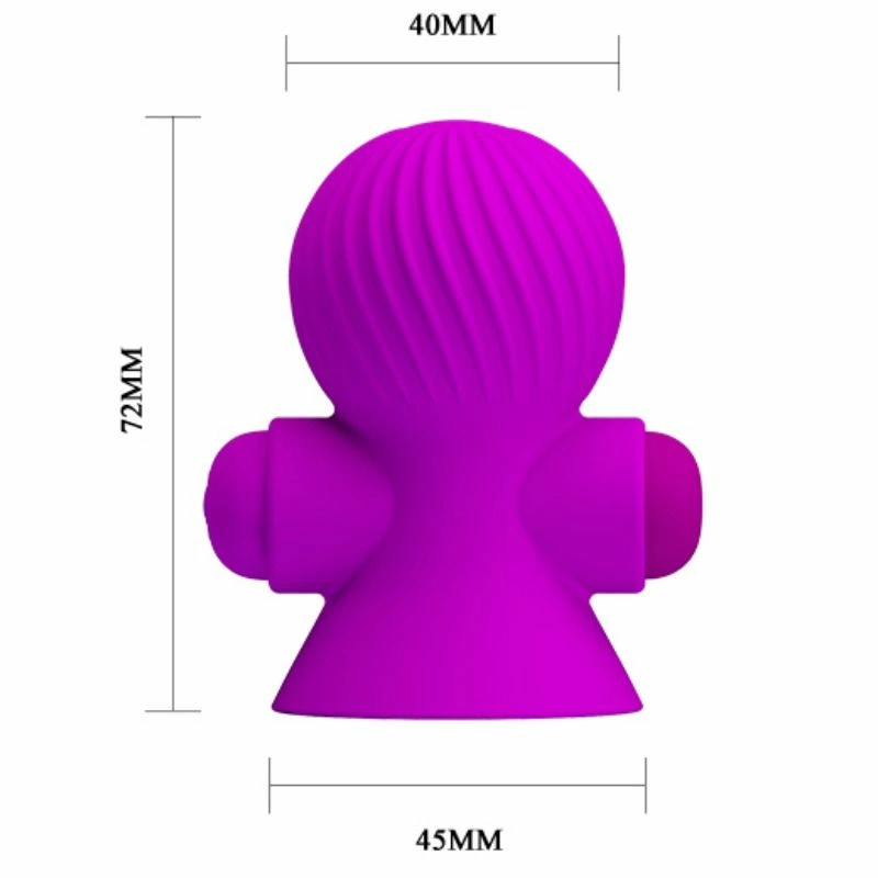 Pretty Love Nipple Stimulators 12M Lilac - Silicone, 12 Modes, USB