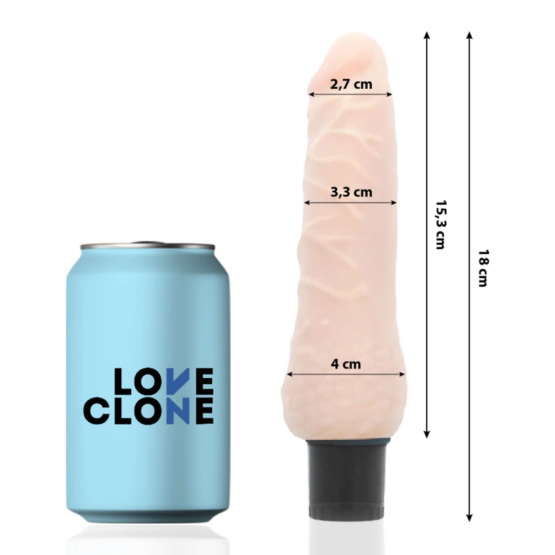 Loveclone Sven Intimate Device Self-Lubrication 18.5cm Beige Vibrating