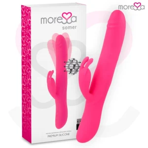Moressa Somer Premium Multi-Rotation Silicone Intimate Machine 28cm Pink