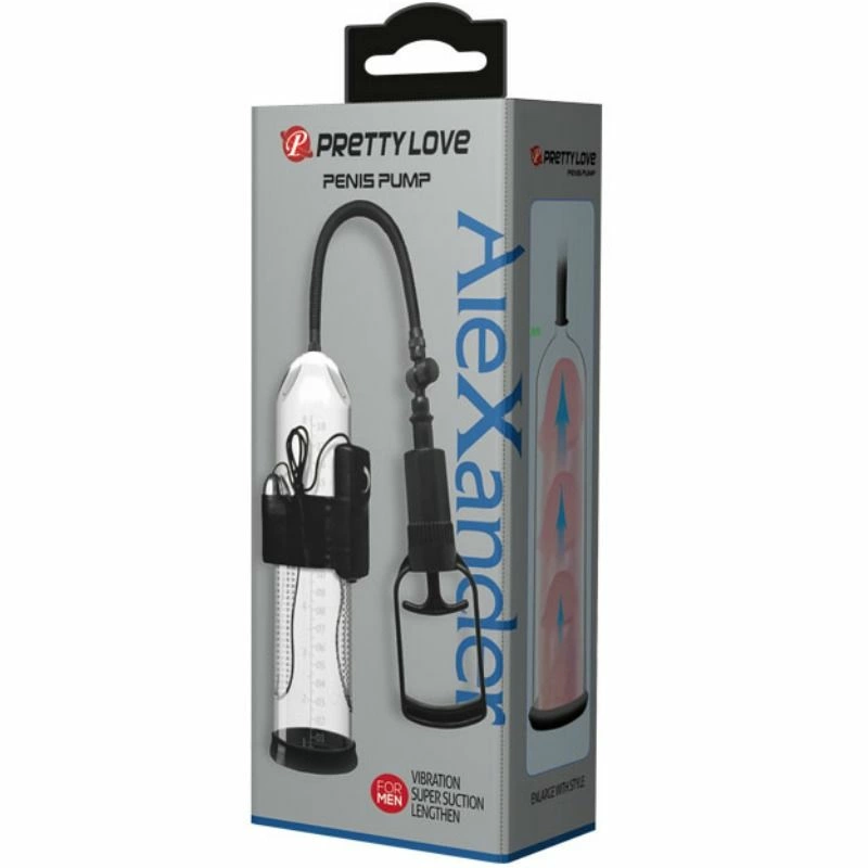 Pretty Love Alexander Intimate Vacuum Pump with Vibration, Transparent