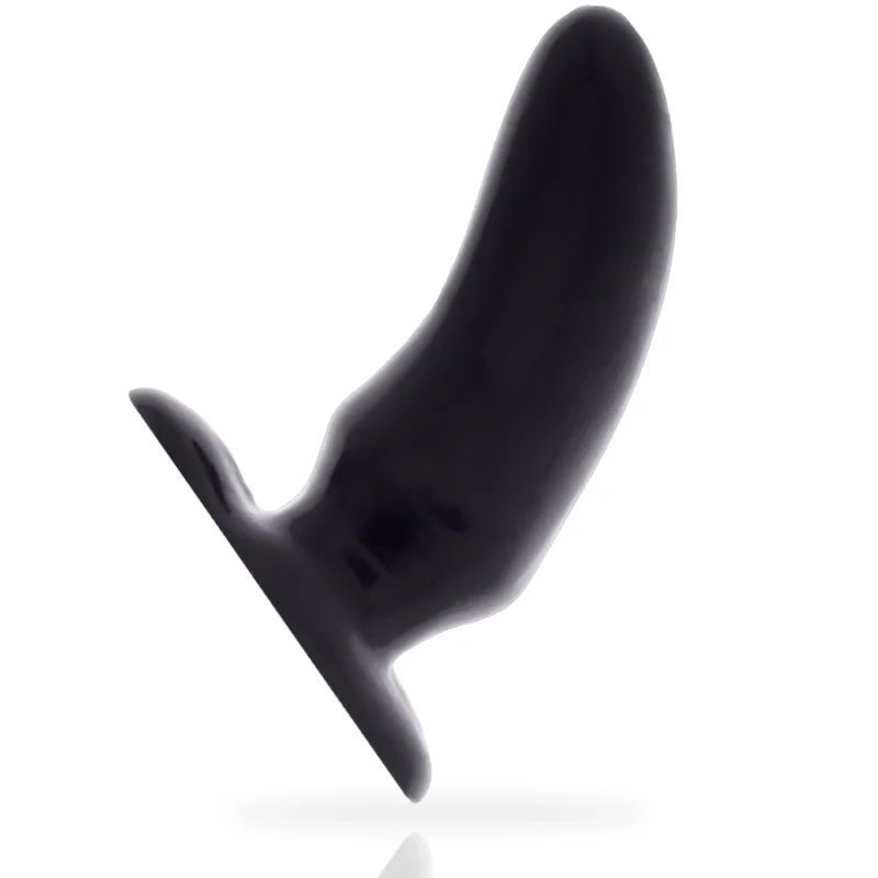 Addicted Toys Taškinis analinis kištukas 12 cm Lankstus TPR juodas