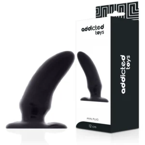 Addicted Toys Spot Anal Plug 12 cm Flexible TPR Black