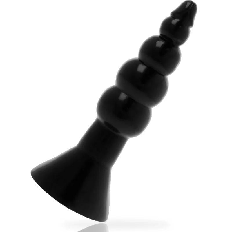 Addicted Toys Juodas kištukas 17 cm lanksti TPR hipoalerginė sistema