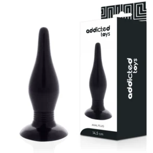Addicted Toys Plug Black 14.5 cm - Flexible TPR Model