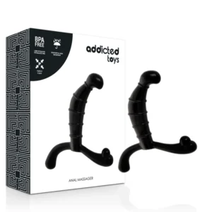 Addicted Toys Black Intimate Prostate Massager Ergonomic 11.3 cm