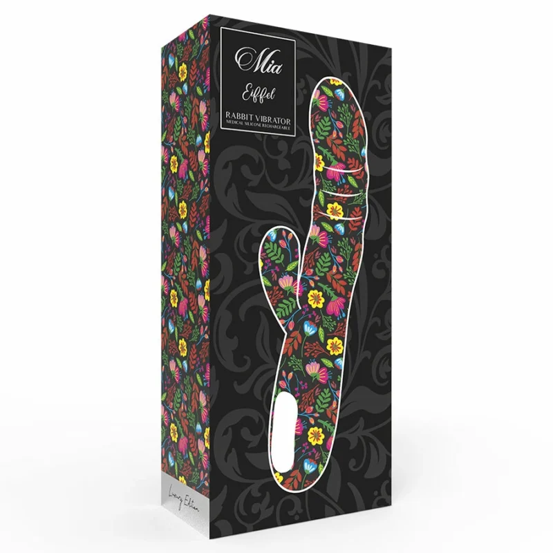 MIA Eiffel Turquoise Dual Motor Vibrating Silicone Intimate Device 20.7cm