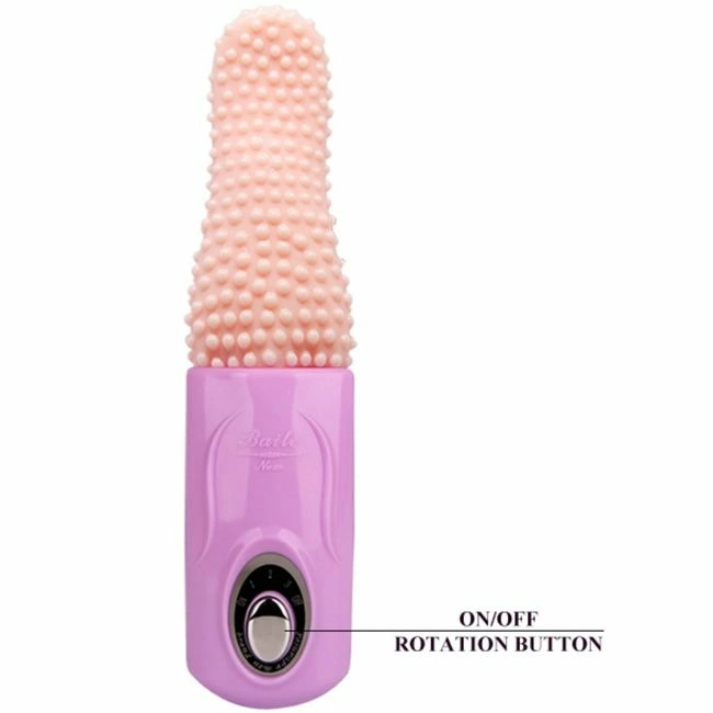 Pretty Love Smart Tongue Rotating Intimate Device USB TPR ABS Pink
