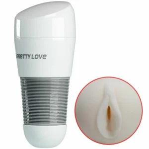 Pretty Love Kitty White Intimate Device Soft Texture Silicone 21 cm