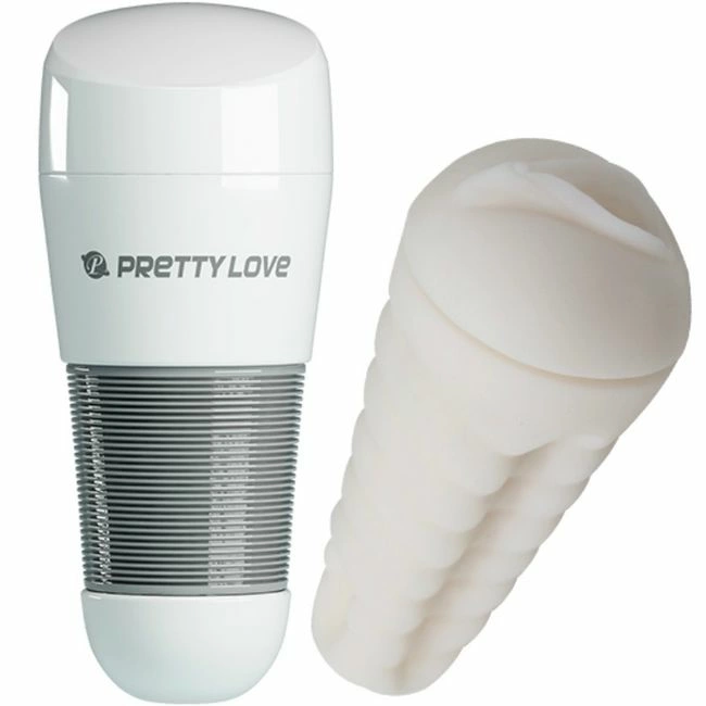 Pretty Love Kitty White Intimate Device Minkštos tekstūros Silikoninis 21 cm