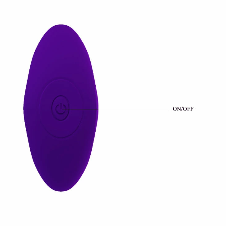 Pretty Love Lilac Vibrating Anal Plug Silicone USB Rechargeable 12 Modes