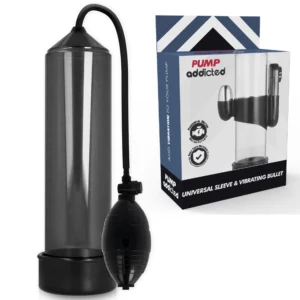 Pump Addicted RX3 Black Vacuum System with Vibration, 23 cm, ABS Silicone