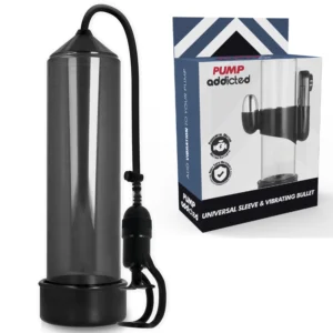 Pump Addicted RX5 Black Vacuum System with Integrated Vibration, 23cm
