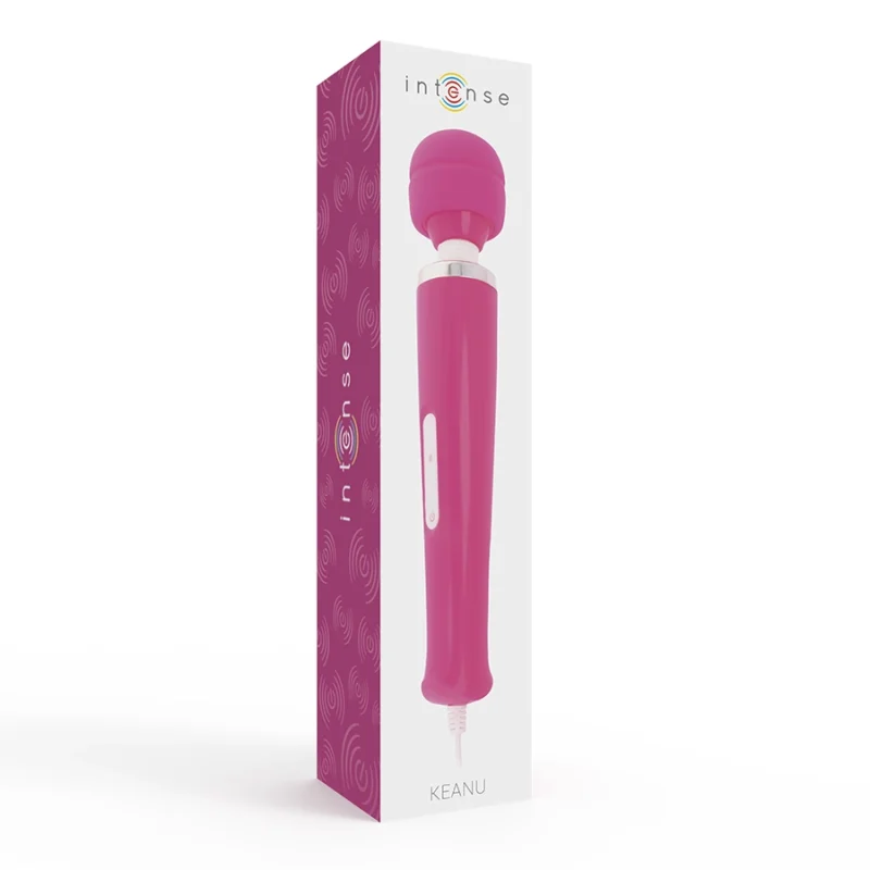 INTENSE Keanu Wand Pink Multi-Speed ​​silikoninis masažuoklis 33cm