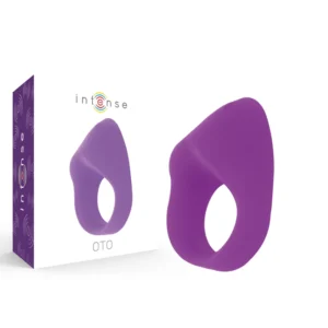 INTENSE OTO Lilac Rechargeable Silicone Vibrating Ring, 20 Modes, Waterproof