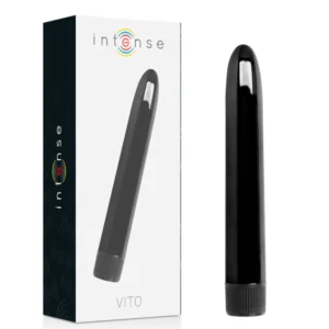 INTENSE VITO Black Medium-Size Dual-Sided Vibrating Massager 17cm