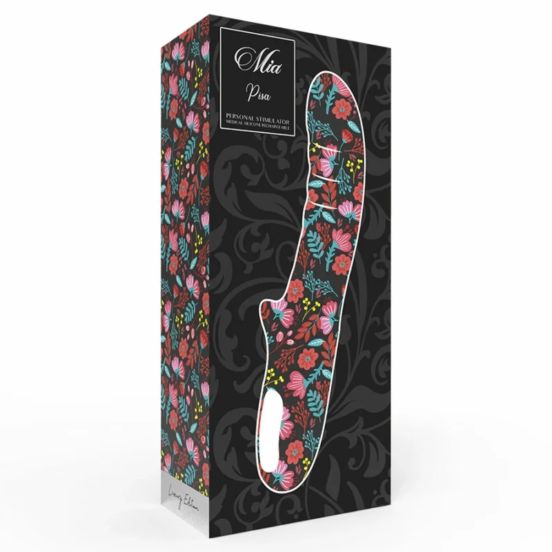 MIA Pisa Pink Vibrating Device - Dual Motor, 10 Modes, Silicone, 20.7 cm