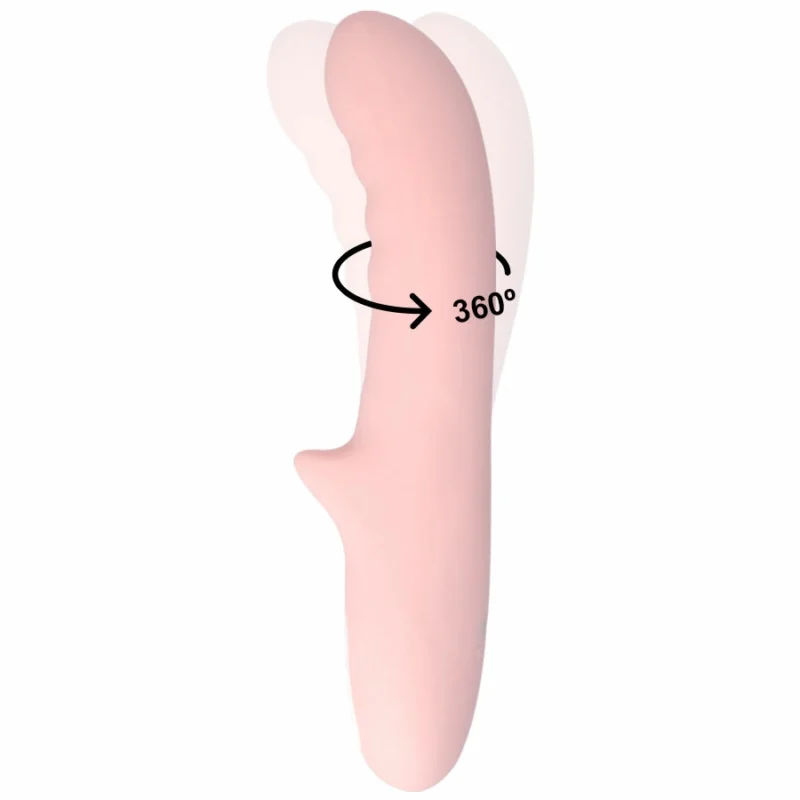 MIA Pisa Pink Vibrating Device - Dual Motor, 10 Modes, Silicone, 20.7 cm