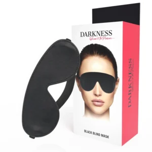 Darkness Premium PVC Black Adjustable Eye Mask for Sensory Play