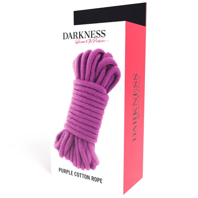 Darkness Japanese Cotton Rope 5m Purple - Soft Durable Bondage Cord