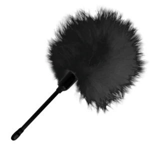 Darkness Sensual Black Feather Tickler su ergonomiška rankena 20cm
