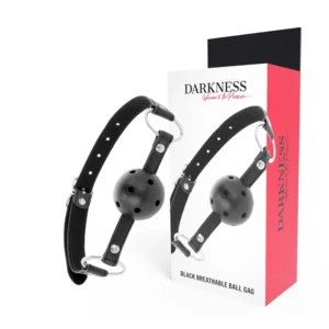 Darkness Adjustable Black Silicone Breathable Gag - Universal Fit