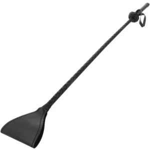 Darkness Black Whipper - Precision Riding Crop, 60 cm, PVC Tip