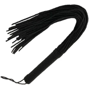 Darkness Black Bondage rykštė 50 cm – patvari dirbtinė oda, ergonomiška rankena