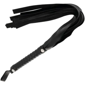 Darkness Black Bondage Whip 51 cm - Elegant Faux Leather Accessory