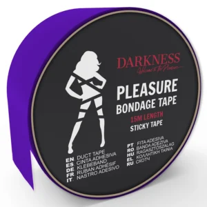 Darkness Bondage Tape Lilac 15m - Reusable Restraint Accessory