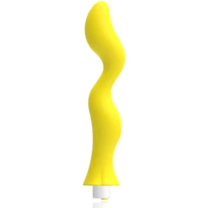 G-SPOT Gavyn Vibrating Massager Yellow - Medical Silicone, USB, 10 Modes