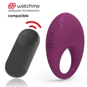 Coverme Dylan Rechargeable Ring with Watchme Wireless Control, Black