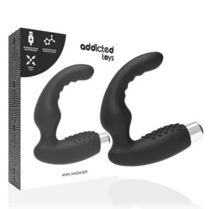 Addicted Toys Prostatic Vibrating Massager Model 2 Black, Rechargeable