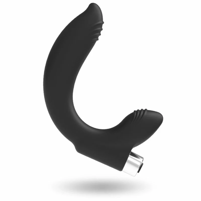 Addicted Toys Model 7 Black - Rechargeable Prostate Massager, 11 cm