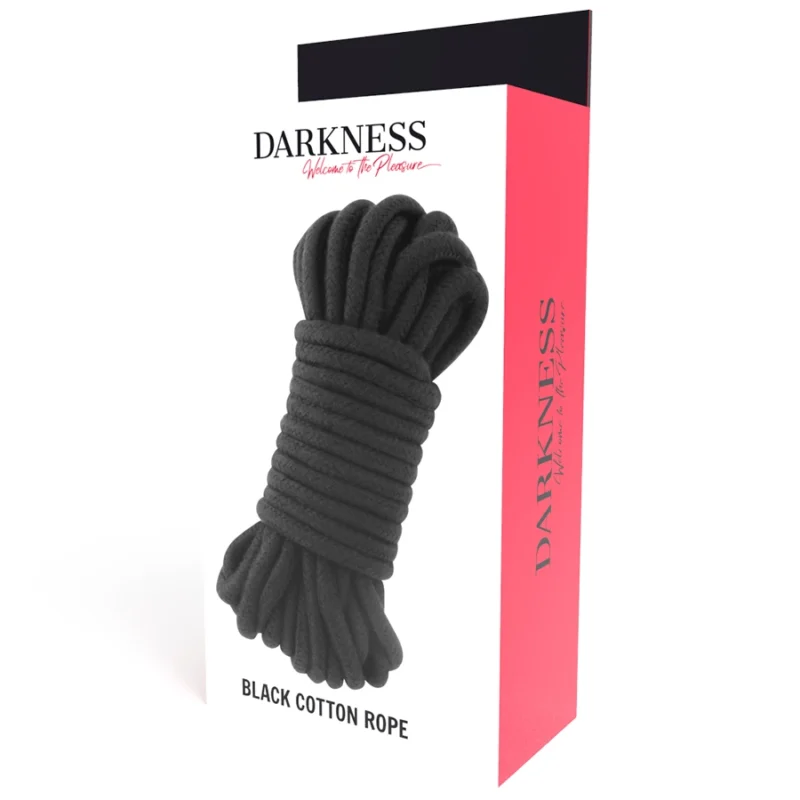 Darkness Japanese Bondage Rope 10 m Black - 100% Cotton Restraint