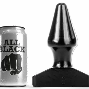 All Black AB46 Intimate Cone Plug 15.5 cm PVC Waterproof Black